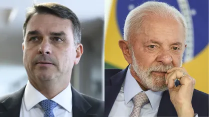 Flávio Bolsonaro lidera no mercado de previsões contra Lula
